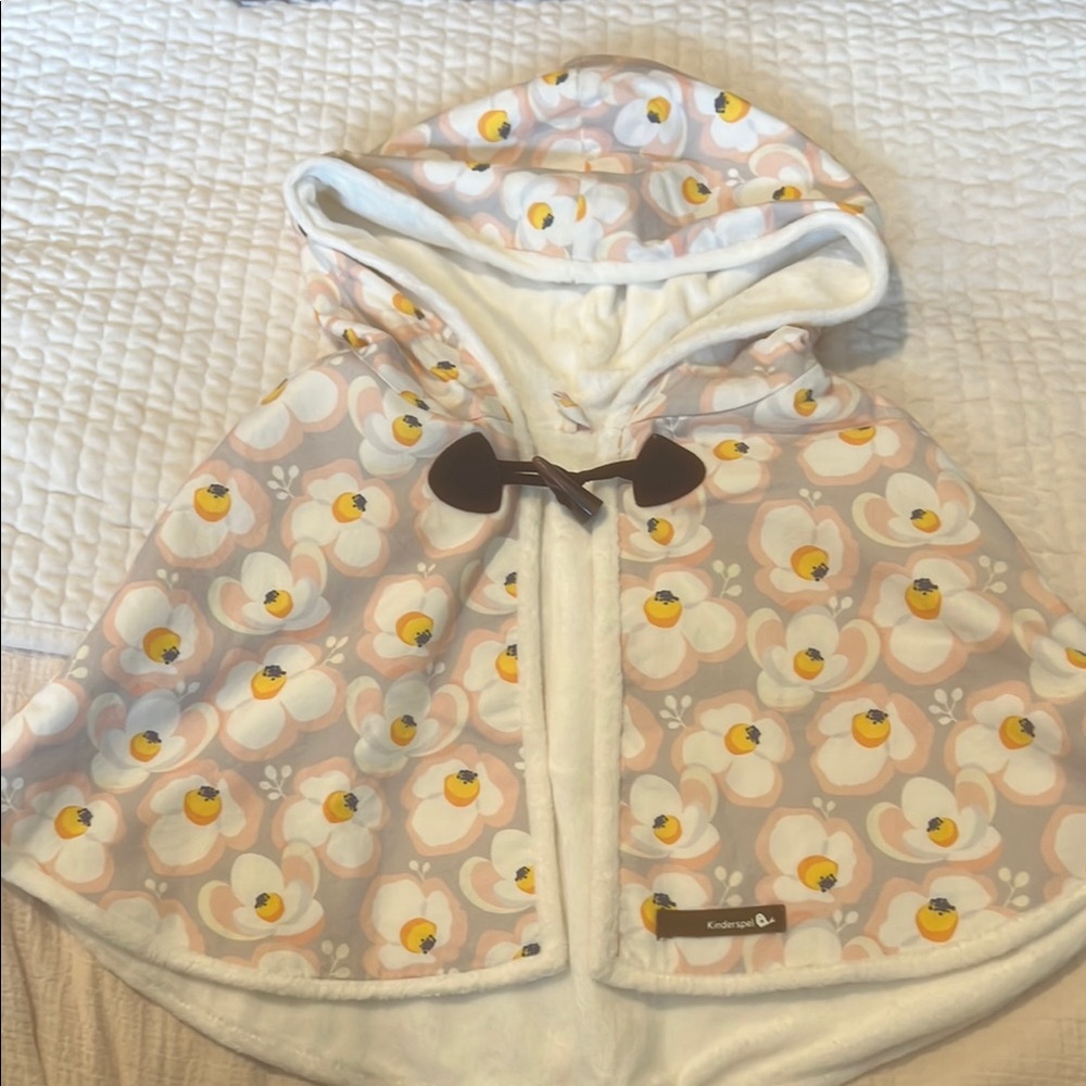 Kids' Floral Hooded Cape